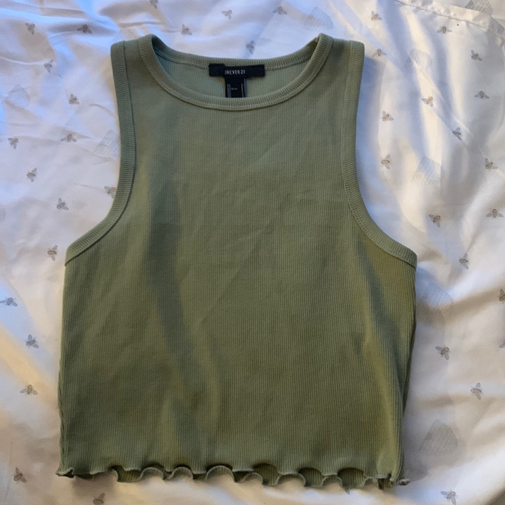 Forever 21, Womens size small, green tanktop - Picture 1 of 1